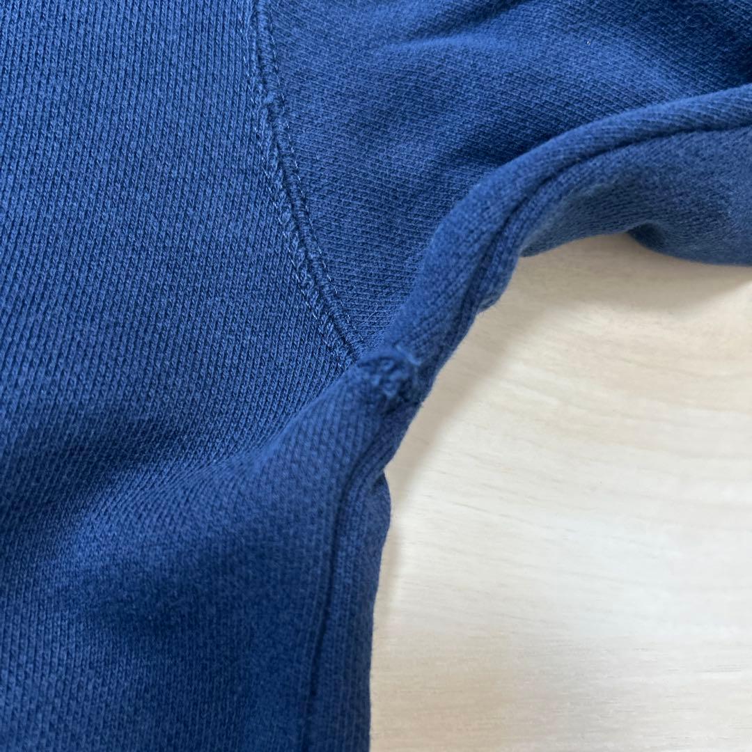 90s NIKE ナイキ ハーフジップスウェット 銀タグ 美品 ネイビー XL