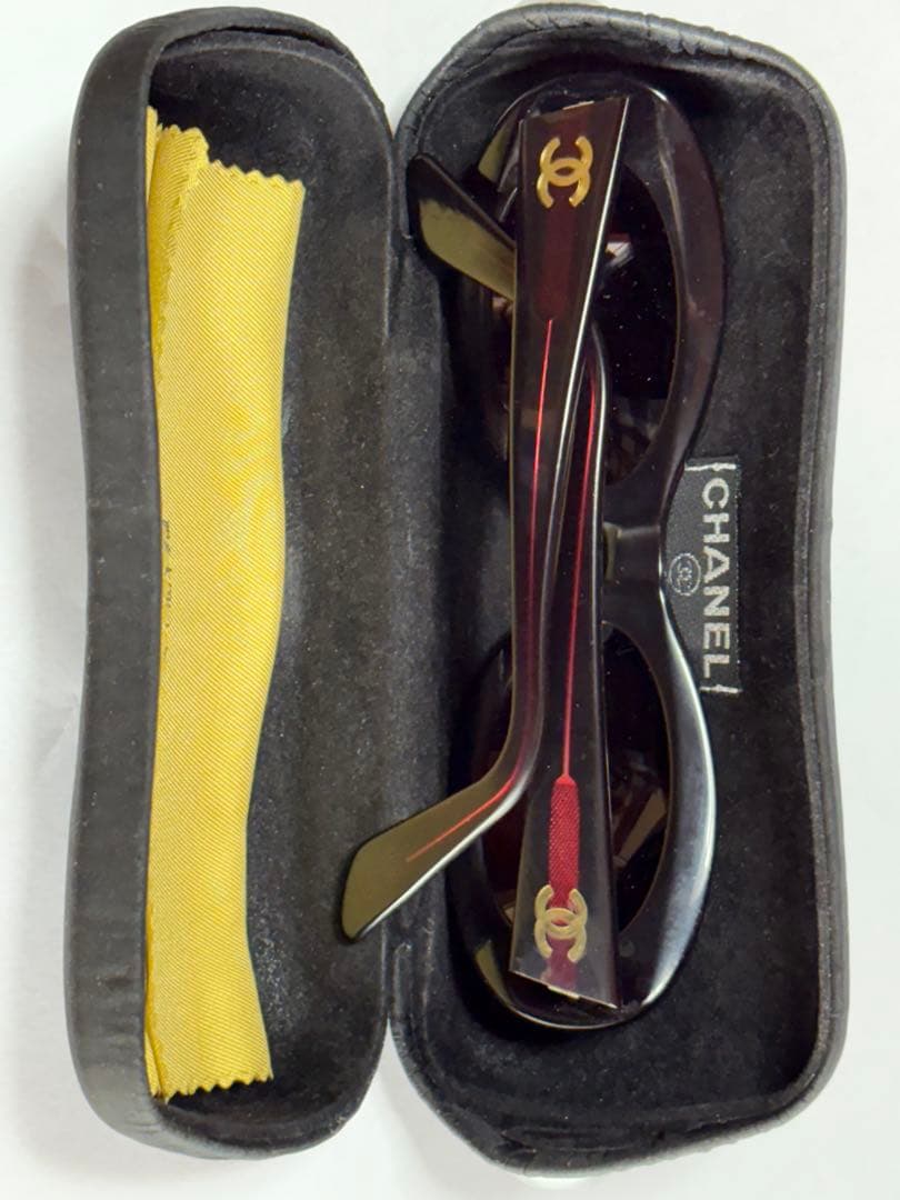 CHANEL ダークブラウン サングラス　レディース　偏光レンズ　ケース有