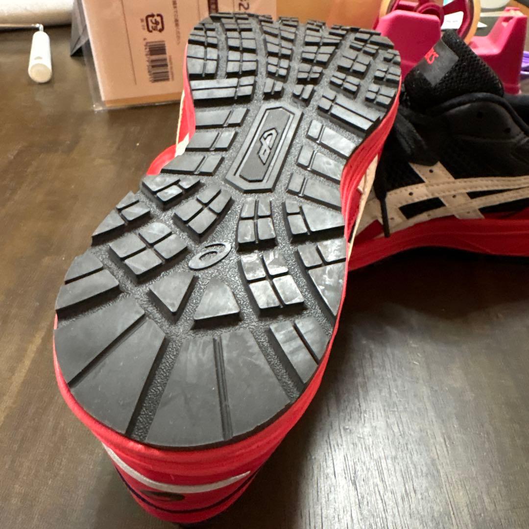 ASICS 安全靴 赤黒白