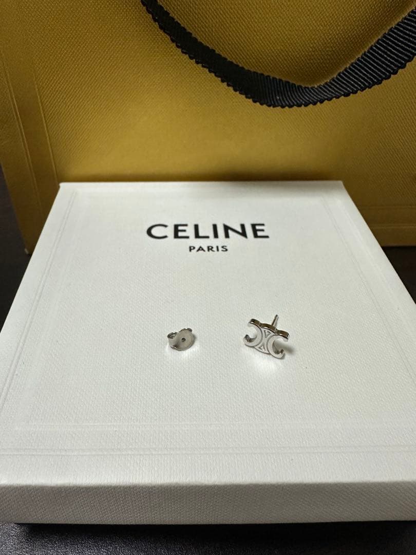 CELINE シルバーピアス 片耳