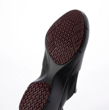 fitfit 新品23◆レザーサイドゴアアンクルブーツ(ブラック）