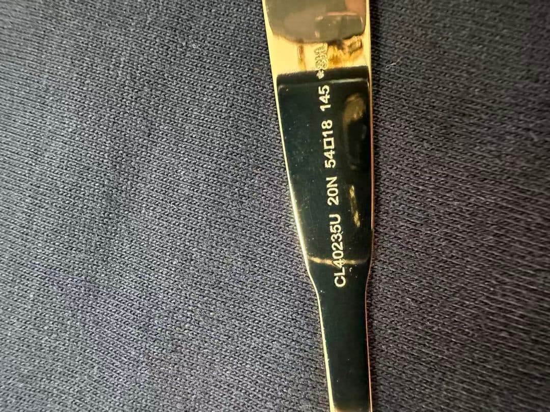 CELINE サングラス ブラック ゴールドフレーム 新品同様