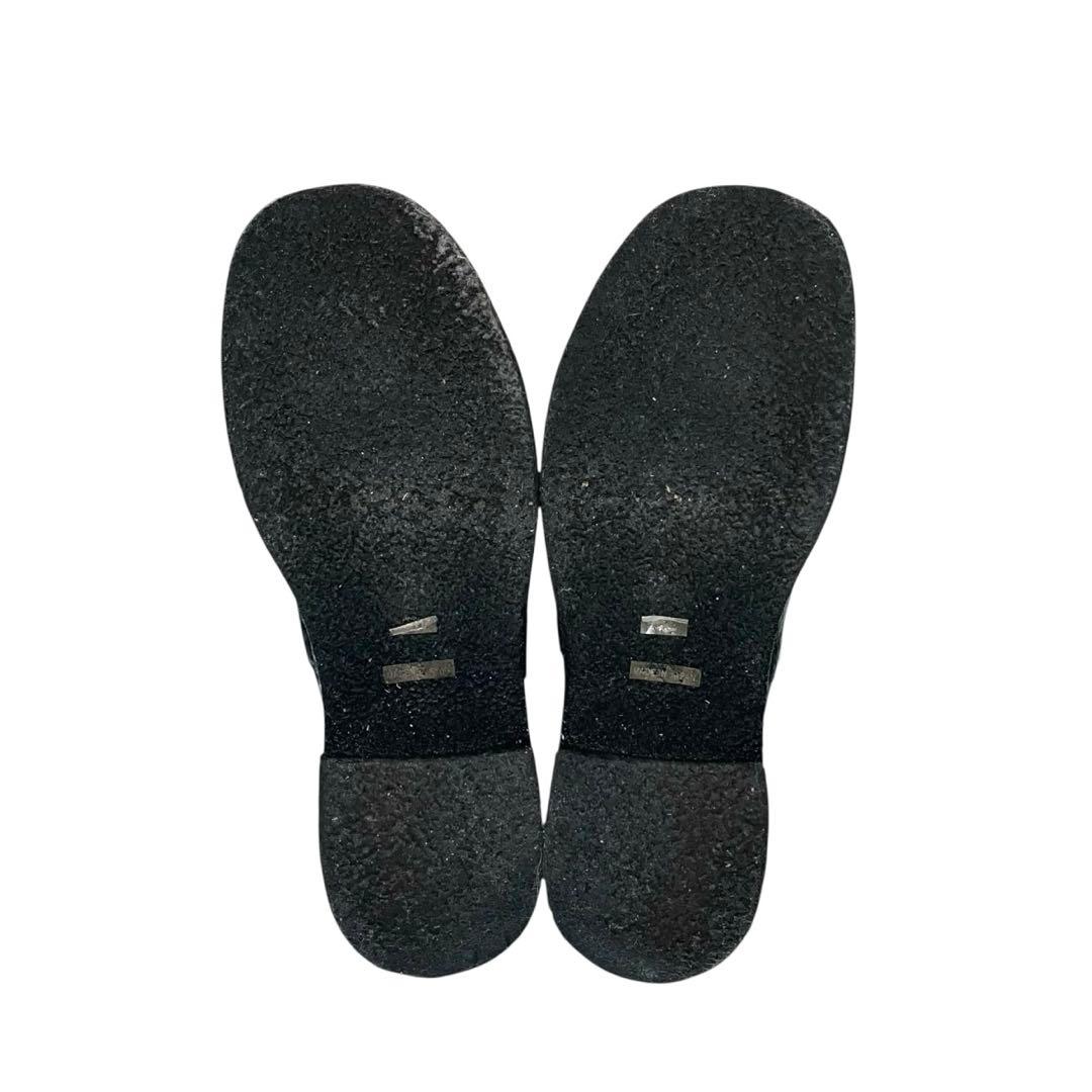 【極美品】◾️サヤ◾️ショートブーツ◾️レースアップ◾️サイドジップ◾️レザー◾️ブラック