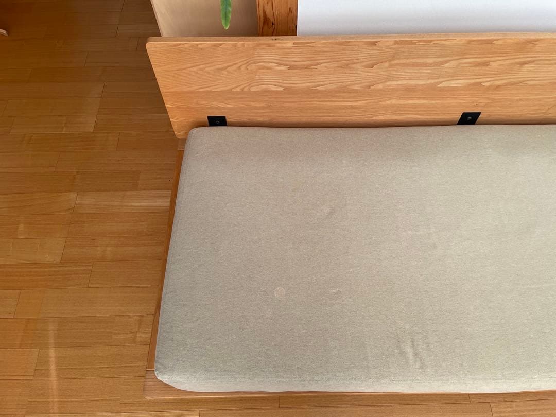 無印良品　ソファ ベージュのシンプルモダン2〜3人掛けソファ