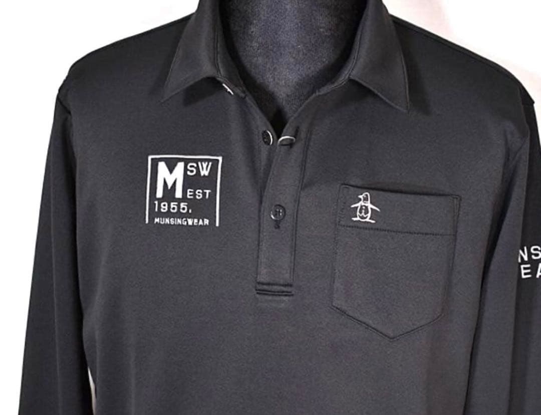 マンシングウェア ゴルフ 長袖 ポロ シャツ L