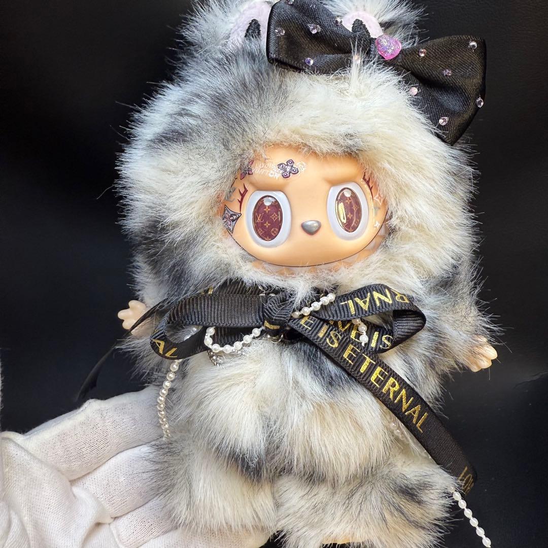 激レア　海外限定　ZIMOMO カスタム ジモモ　白　茶　ラブブ　改造