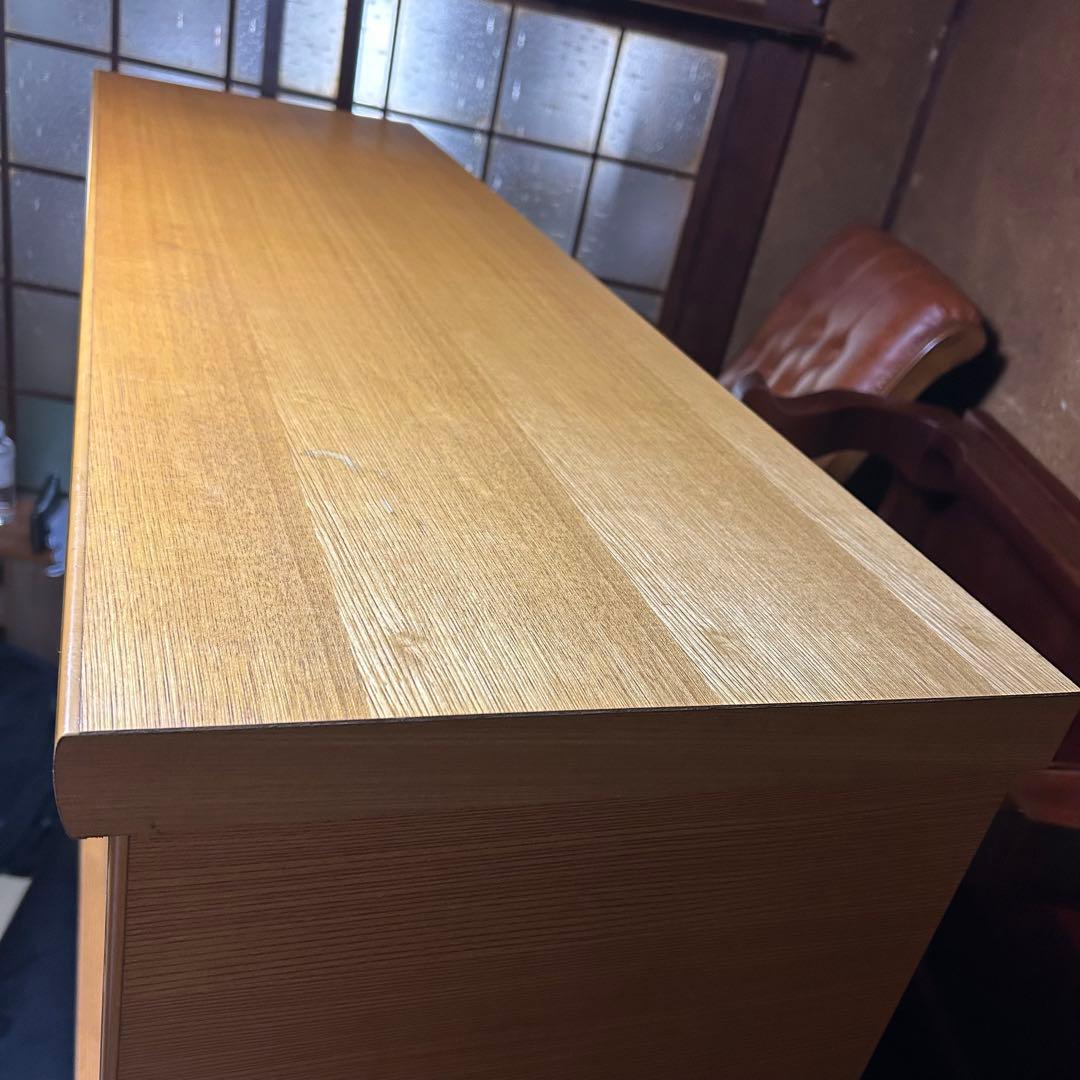 昭和レトロ 窓枠型扉5段 木製下駄箱 シューズラック サイドボード 古家具