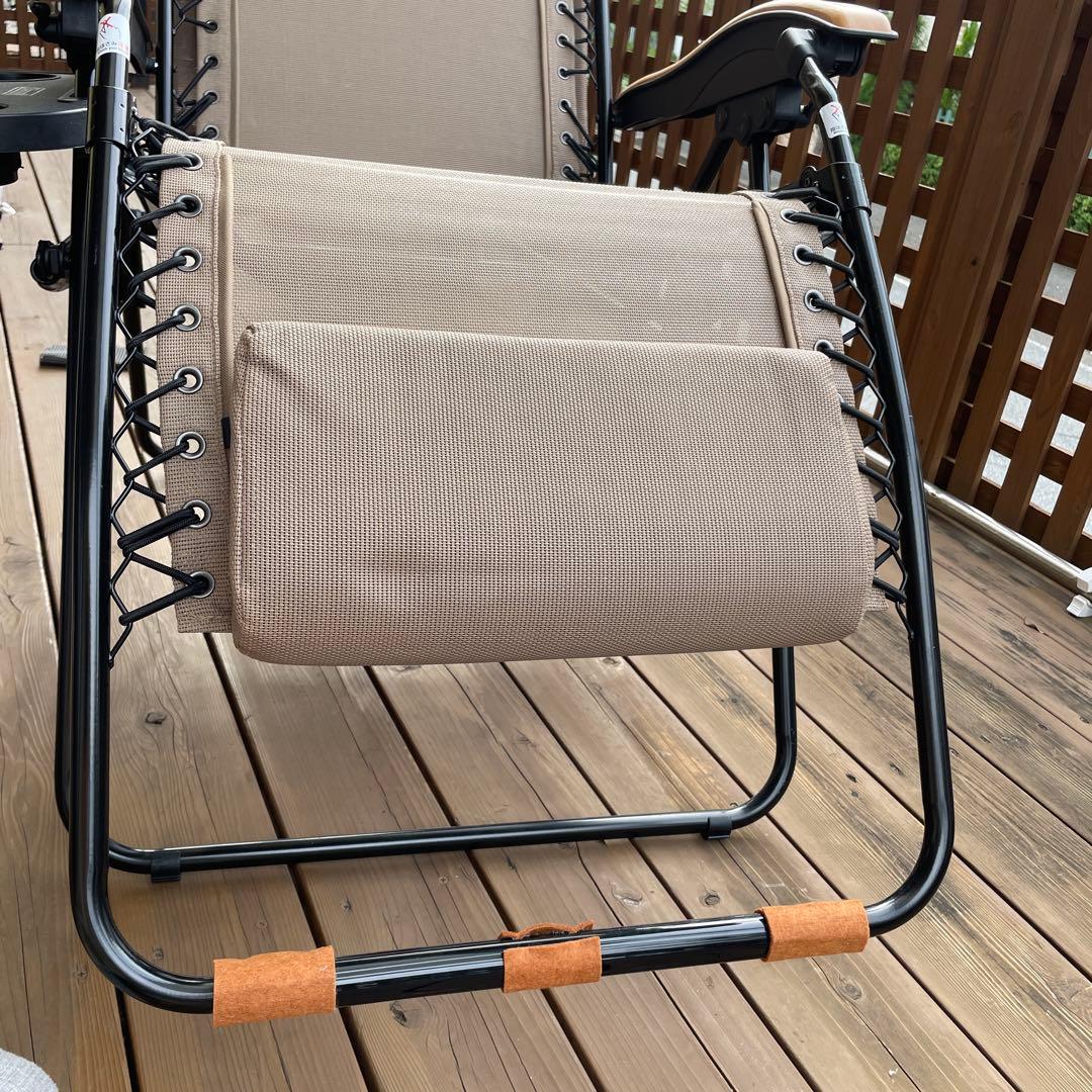 Coleman 日よけ付きリクライニングチェア