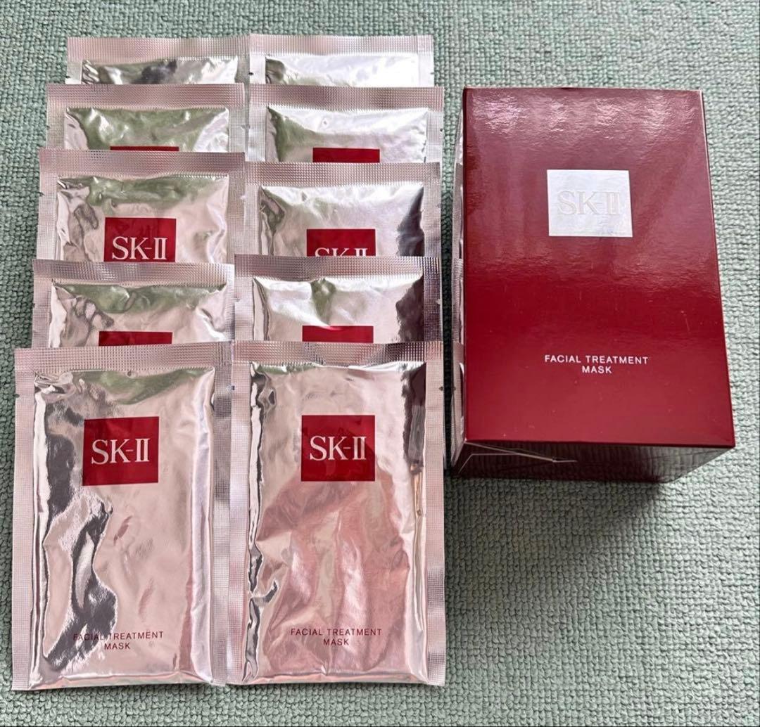 SK-IIフェイシャルトリートメントマスク 10枚& ピテラ トラベルセット4点