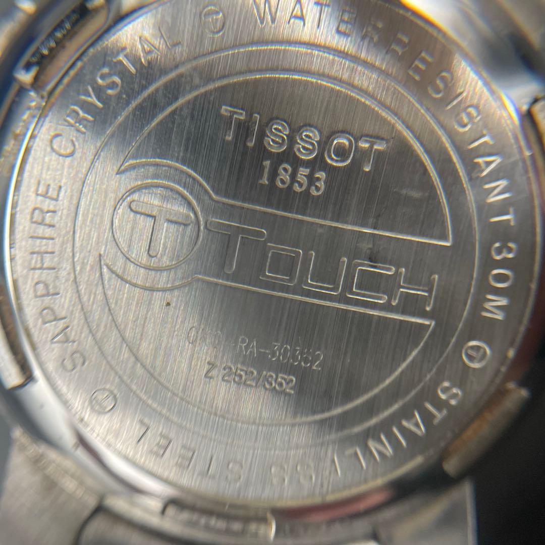 ◯ TISSOT ティソ TTOUCH 1853 シルバー 腕時計 不動品