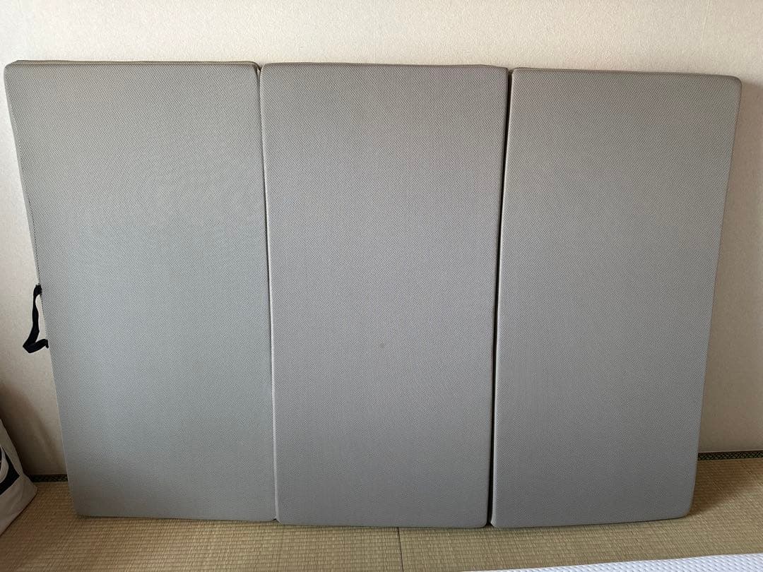 【中古】高反発マットレス エイプマンパッドH3 （ダブル）ミッドグレー