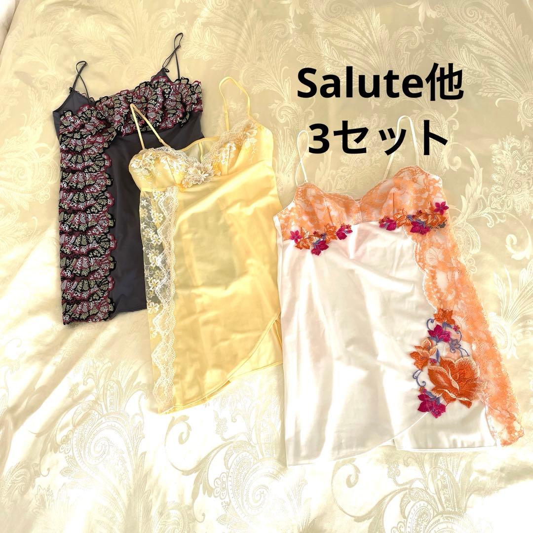 【ワコールSalute】Lge、STUDIOFIVEキャミソール3枚セット美品✨