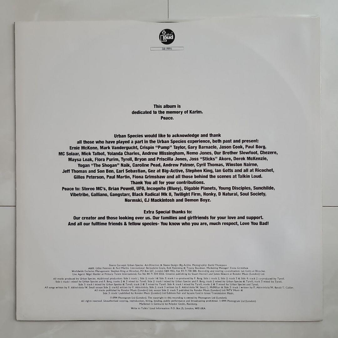 ★ＥＵオリジナル盤★『ＬＩＳＴＥＮ』アーバン・スピーシーズ ＬＰ