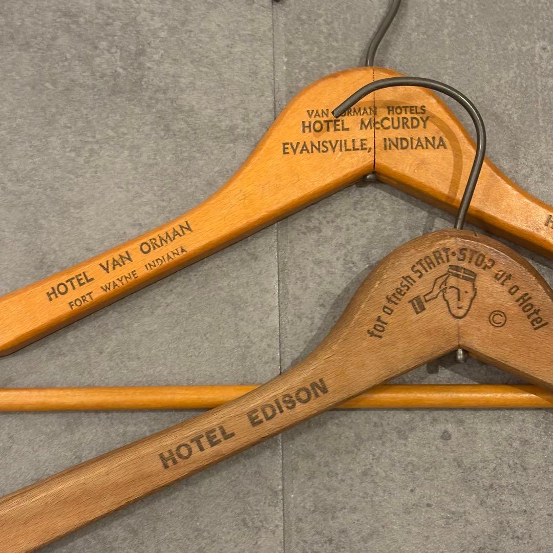 スペシャル アンティーク ビンテージ ハンガー セット 木製 アメリカ　古着屋