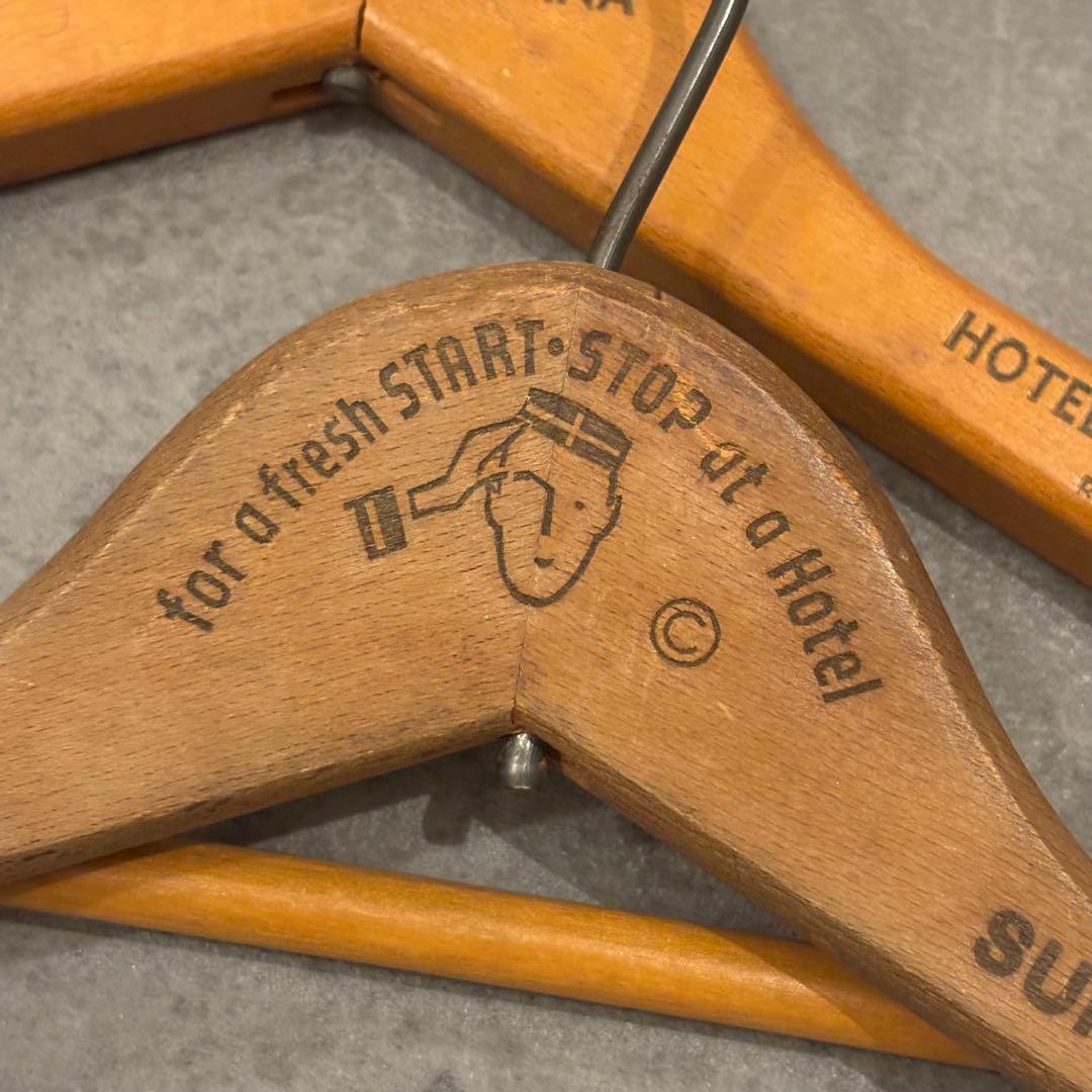 スペシャル アンティーク ビンテージ ハンガー セット 木製 アメリカ　古着屋