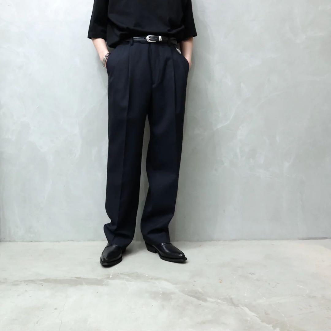 25SS Auralee ウールキッドモヘア2タックスラックス 4