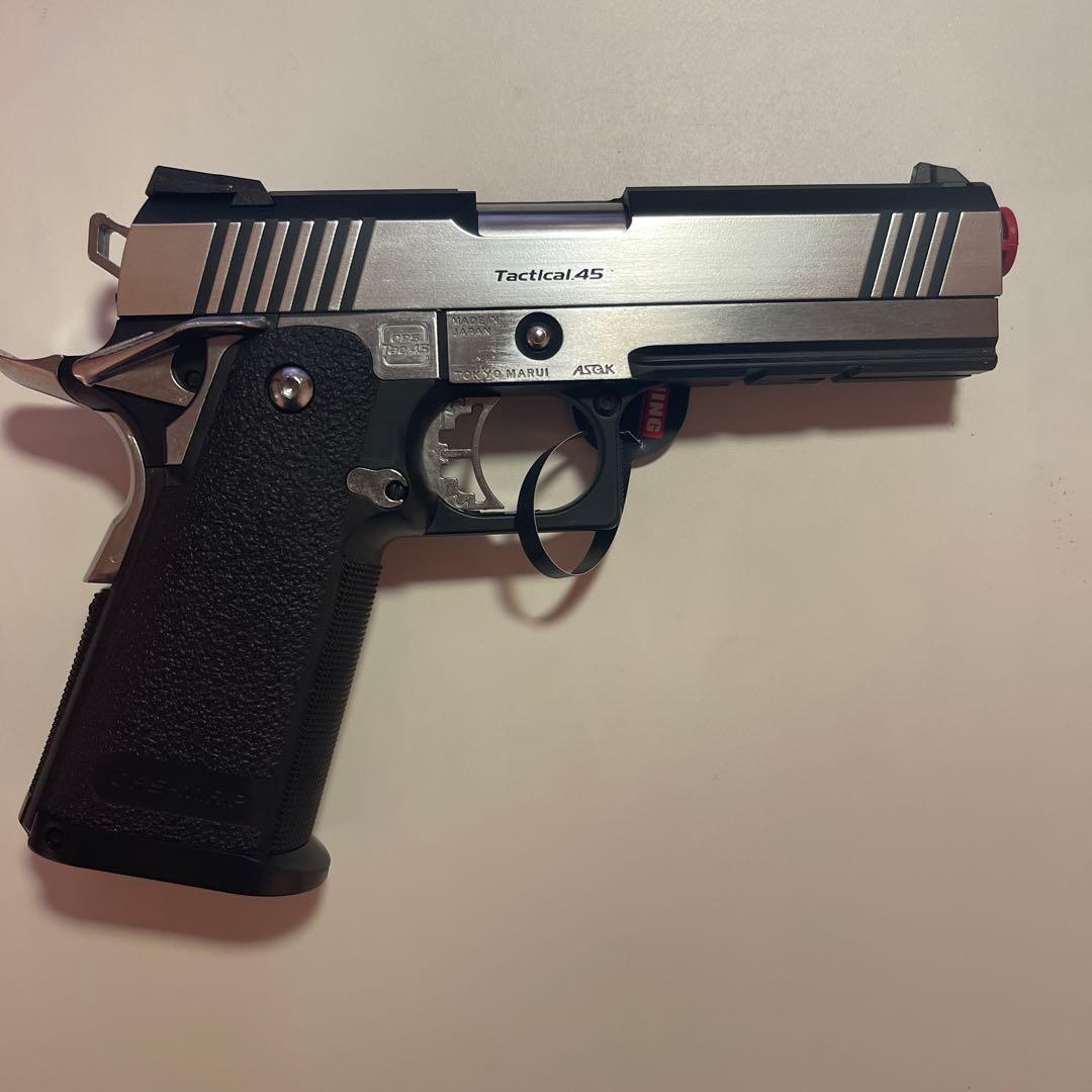 東京マルイ No24 ハイキャパカスタム デュアルステンレス 18歳以上ガスブロ