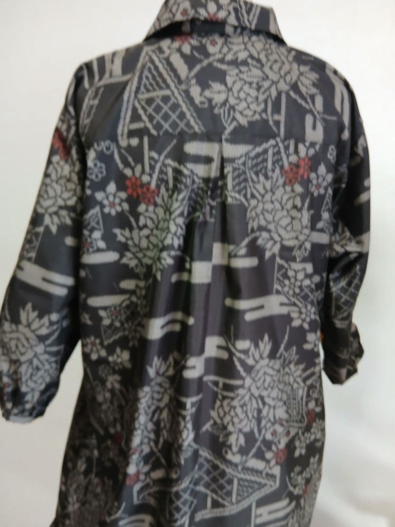 着物リメイク★本場大島紬★ワンピース&ポシェット