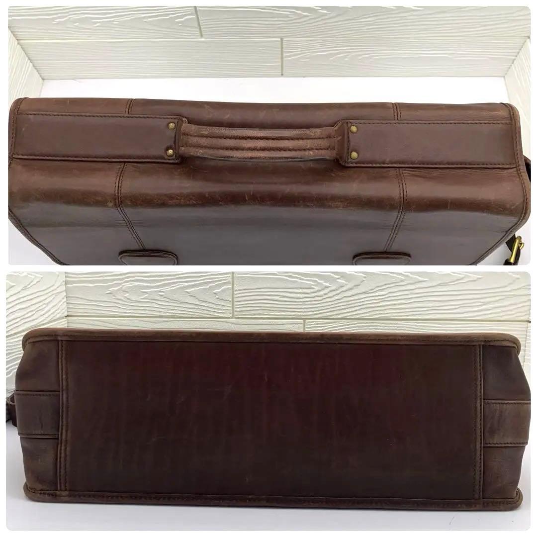COACHオールドコーチ レザー 2way ビジネスバッグ 0546 ブラウン