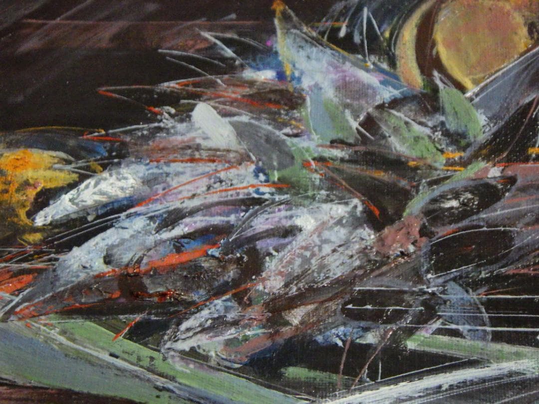 真作 大きい一点物 油彩 肉筆 奥田紘 静物 直筆サイン カード 高島屋 額装