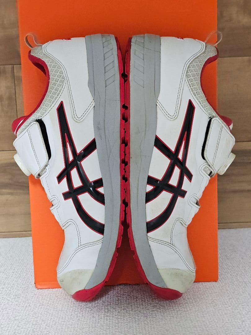 ASICS 安全靴 28㎝ BOAシステム ホワイト/レッド