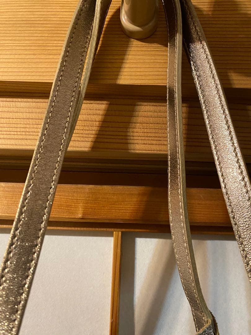 ティファニー　リバーシブル ベージュ スエード トートバッグ