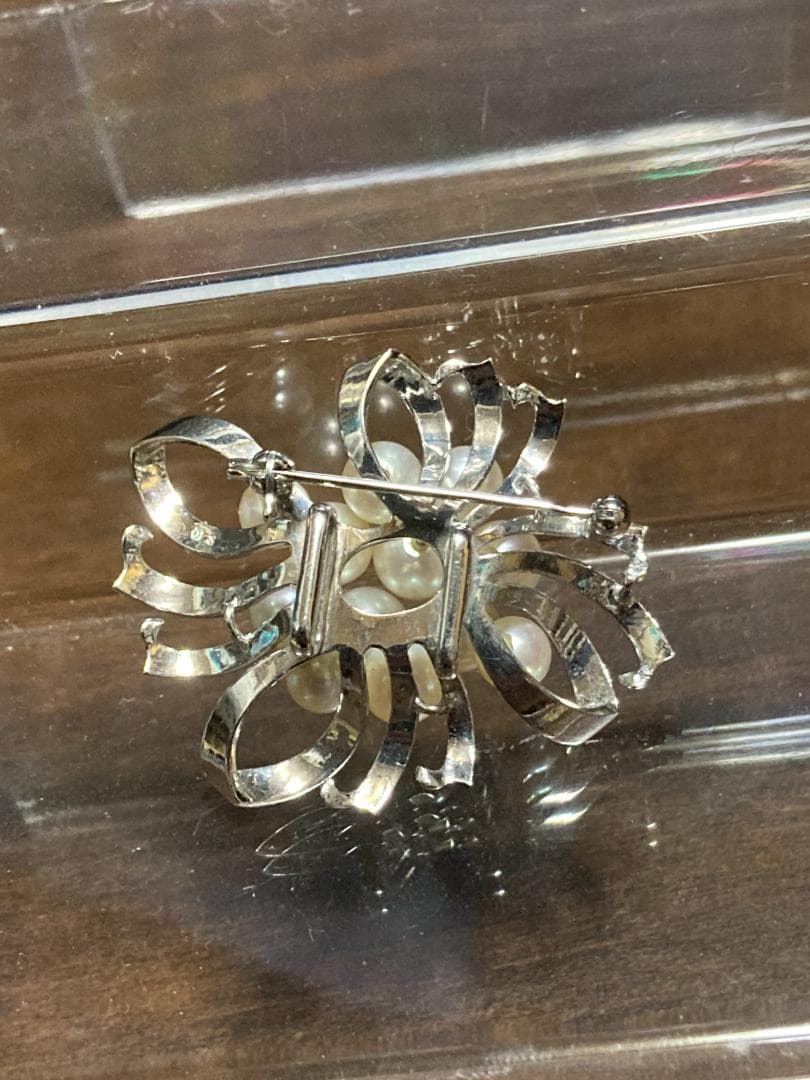 田崎真珠 タサキ アコヤ パール 真珠 ブローチ コサージュ 12珠