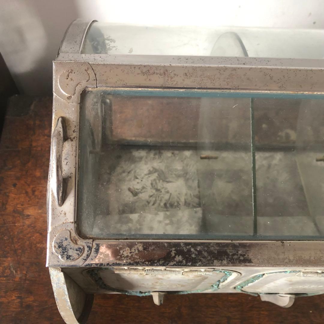 昭和レトロ　ガラス製ディスプレイケース