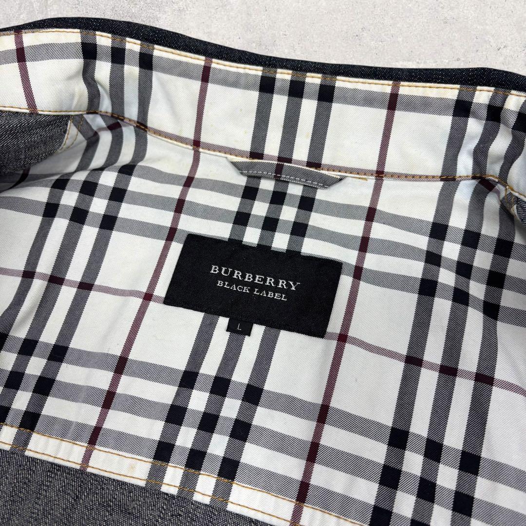 こばこうバーバリーブラックレーベル デニムジャケット L ノバチェック