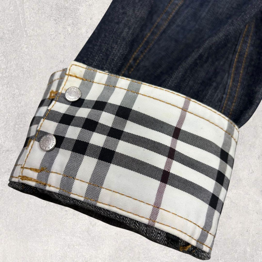 こばこうバーバリーブラックレーベル デニムジャケット L ノバチェック