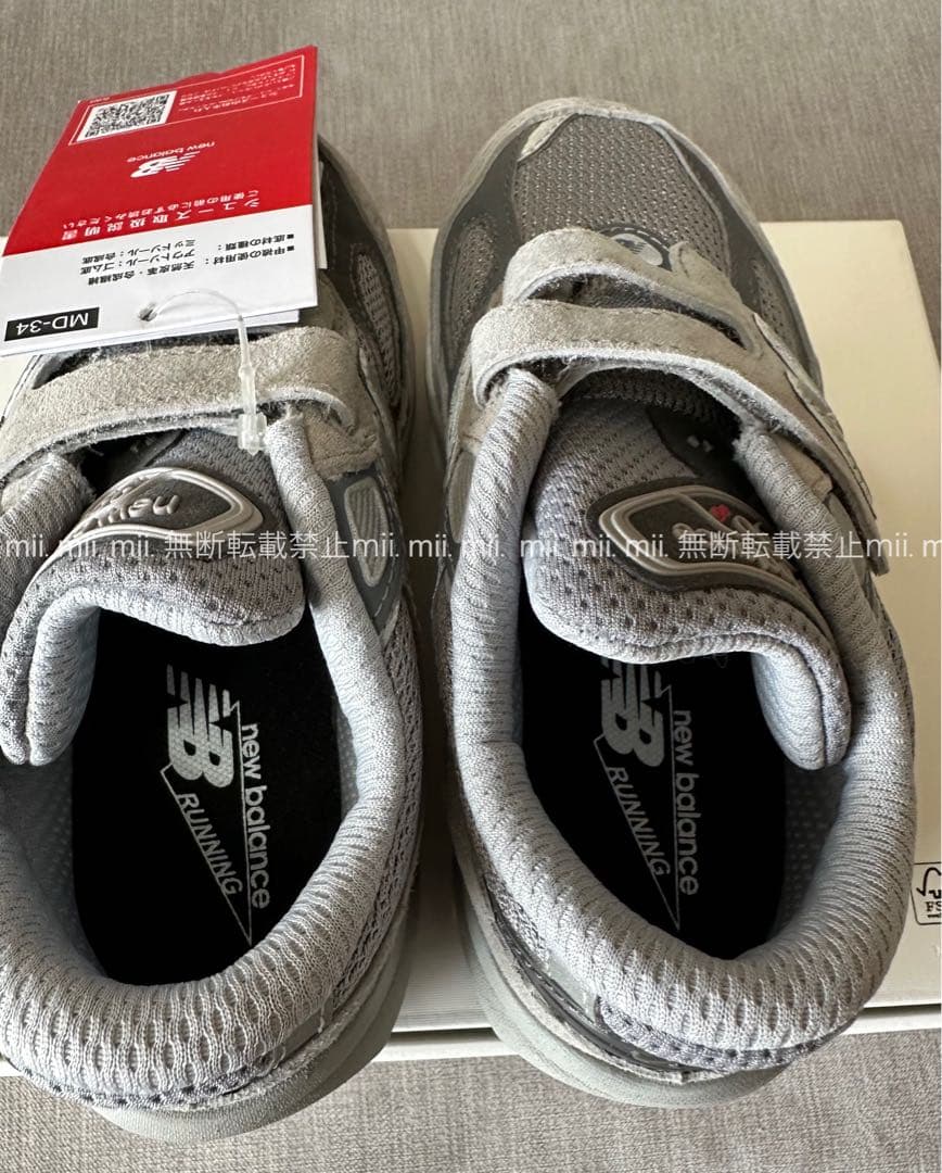 新品未使用 ニューバランス PV990GL6 キッズ18.5 グレー タグ付き