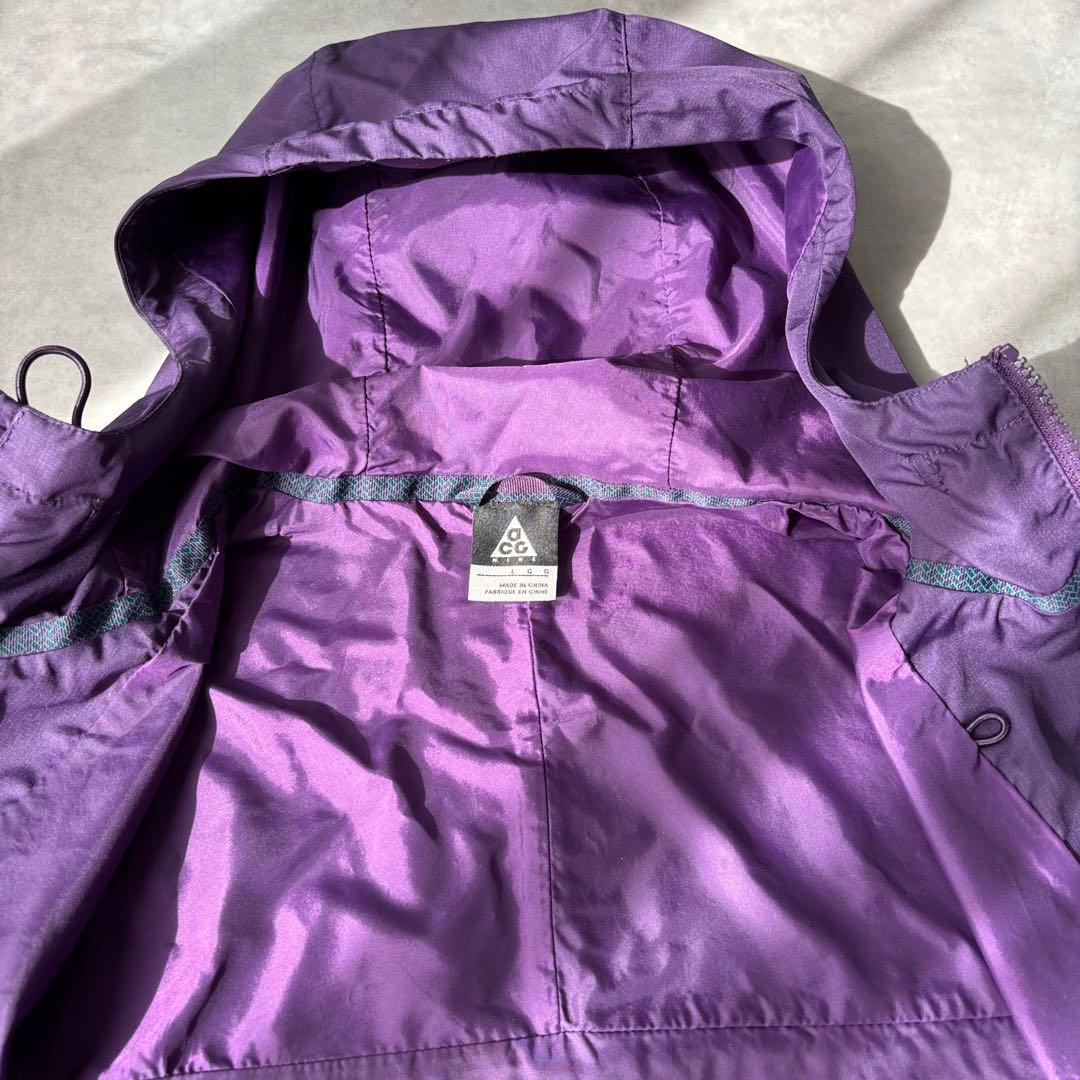 購*い様 16683 00's NIKE ACG プリントロゴ ナイロンジャケッ