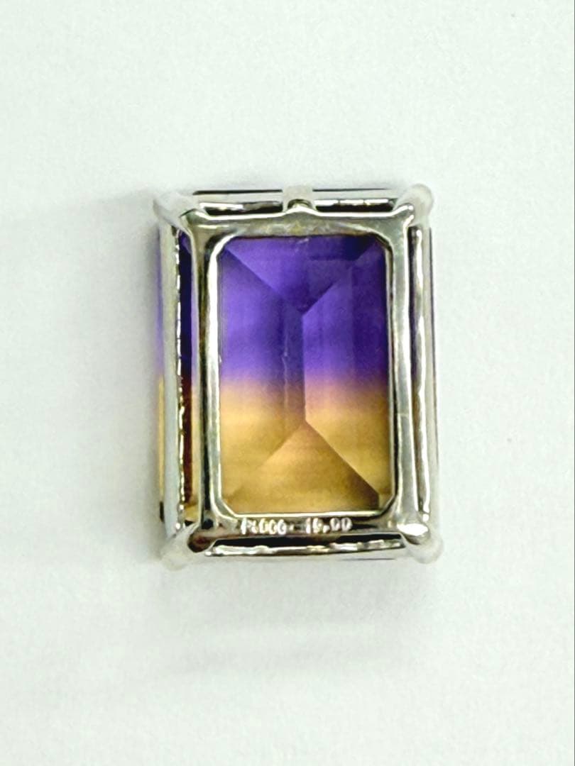 PT900アメトリン10.0ct ペンダントトップ