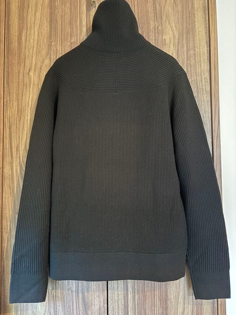 正規品 EMPORIO ARMANI アルマーニ 黒 ジップアップニット