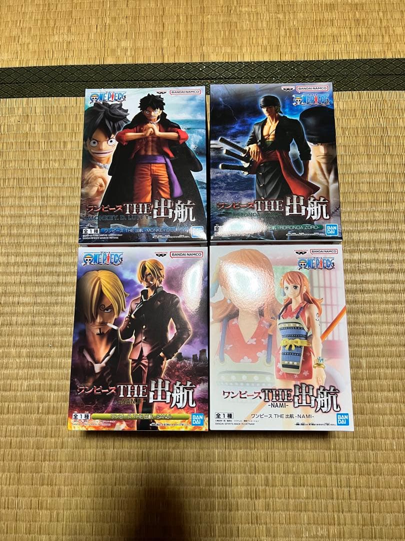 ワンピース　フィギュア　出航　ルフィ　ゾロ　サンジ　ナミ