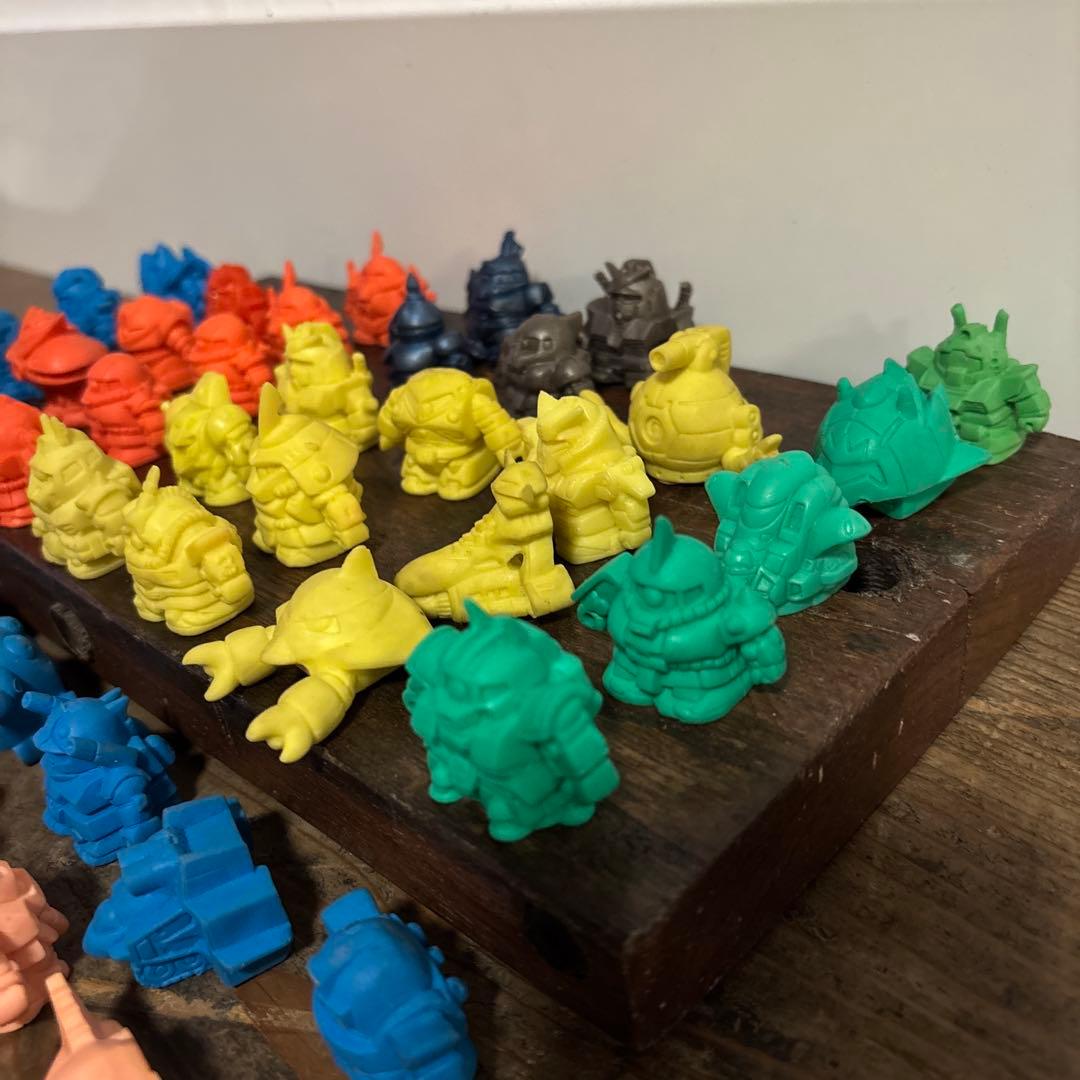 【まとめ売り】ガン消し ガンダム 昭和 レトロ ガチャ レア 初期 パーツ