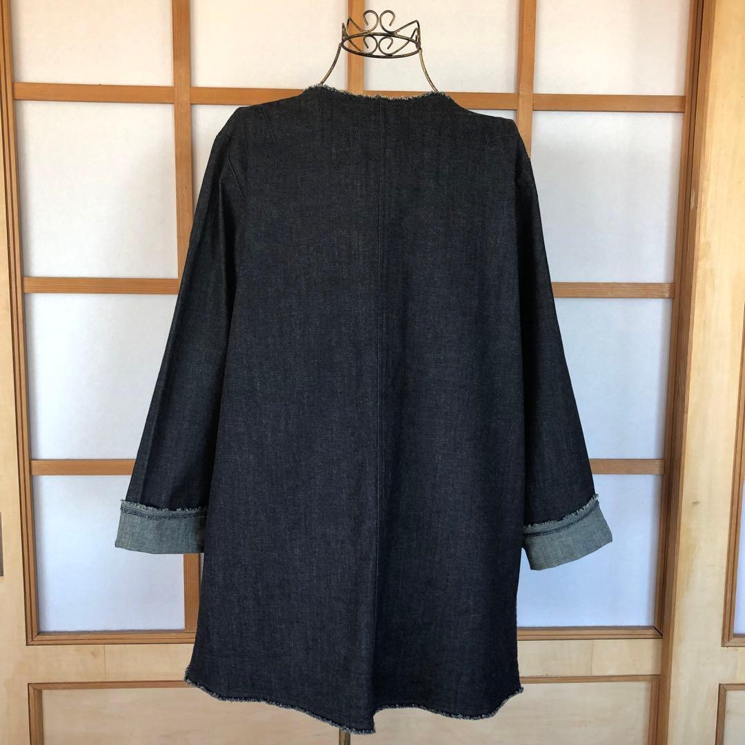 新品　エムアンドキョウコ　レディース　洗える　デニム　ジャケット　ライトアウター