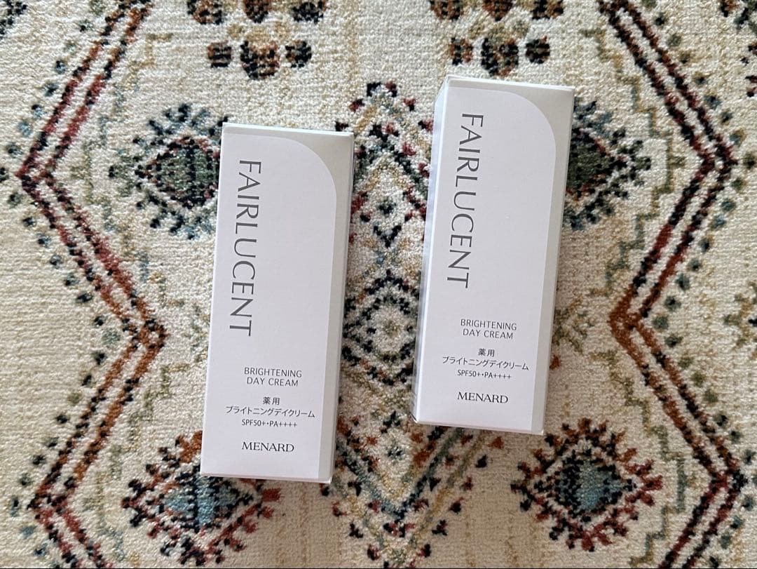 メナードフェアルーセント薬用ブライトニングデイクリーム2本セット　日焼け止め