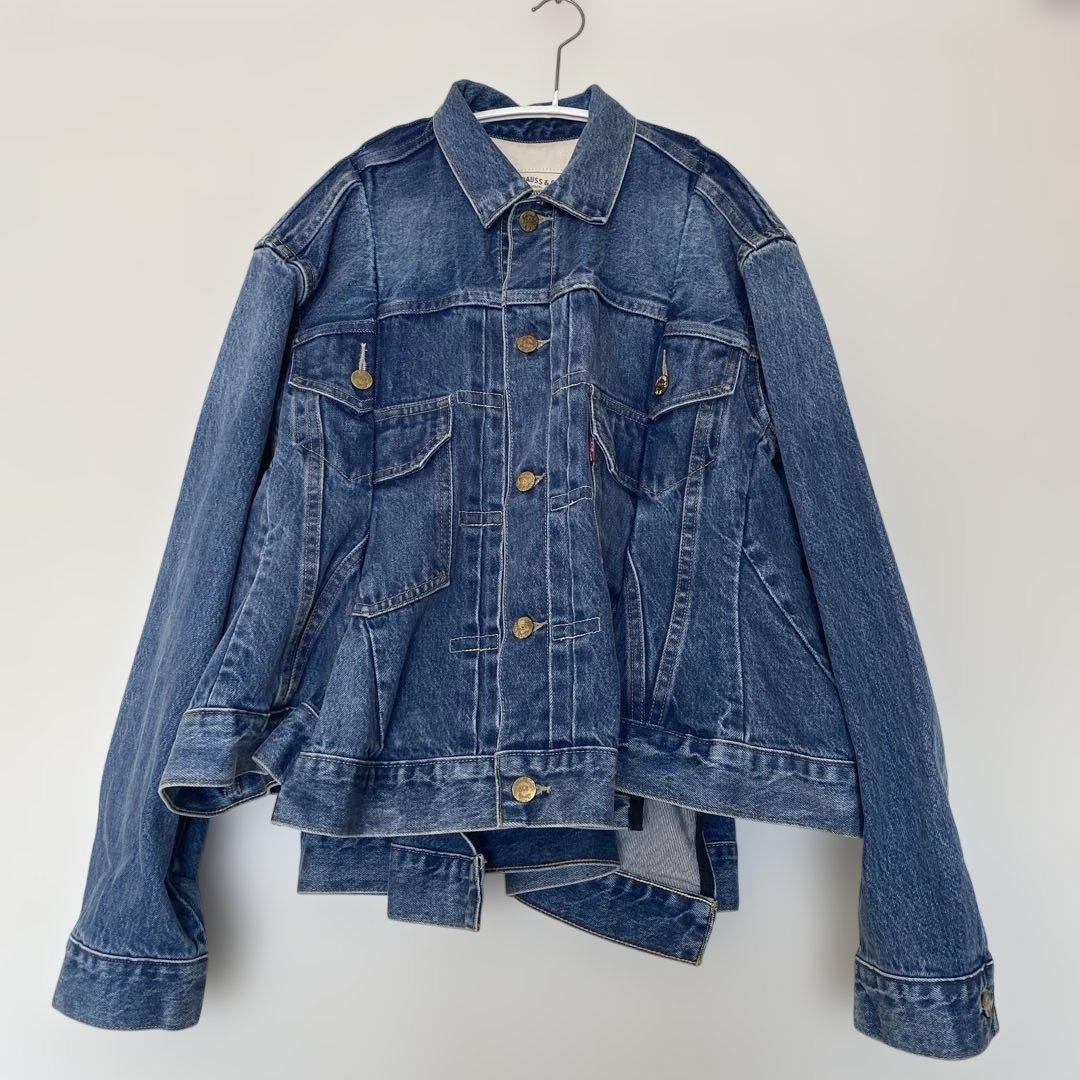 sacai&Levi's ブルー デニムジャケット