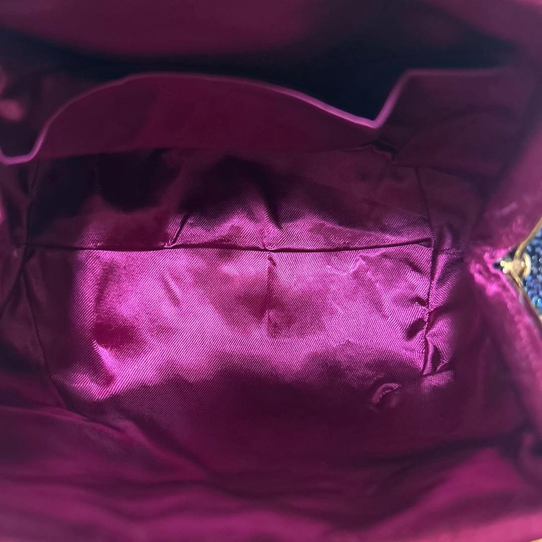 【極美品】ビーズ　ハンドバッグ　LUMY はしもと　パーティー　モルティ