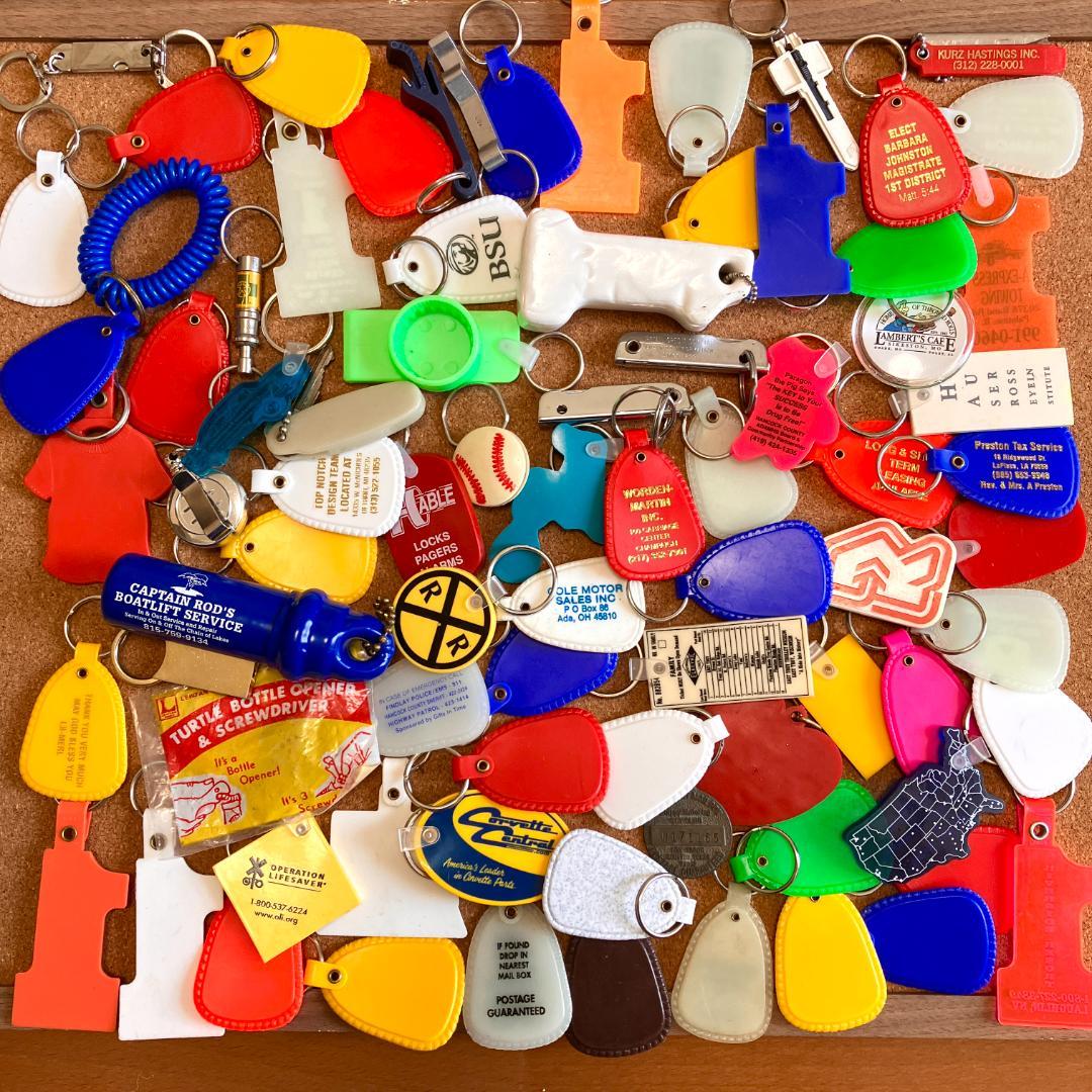 な*な様 アメリカのキーリング80個★vintage／まとめ売り／企業物／ノベル