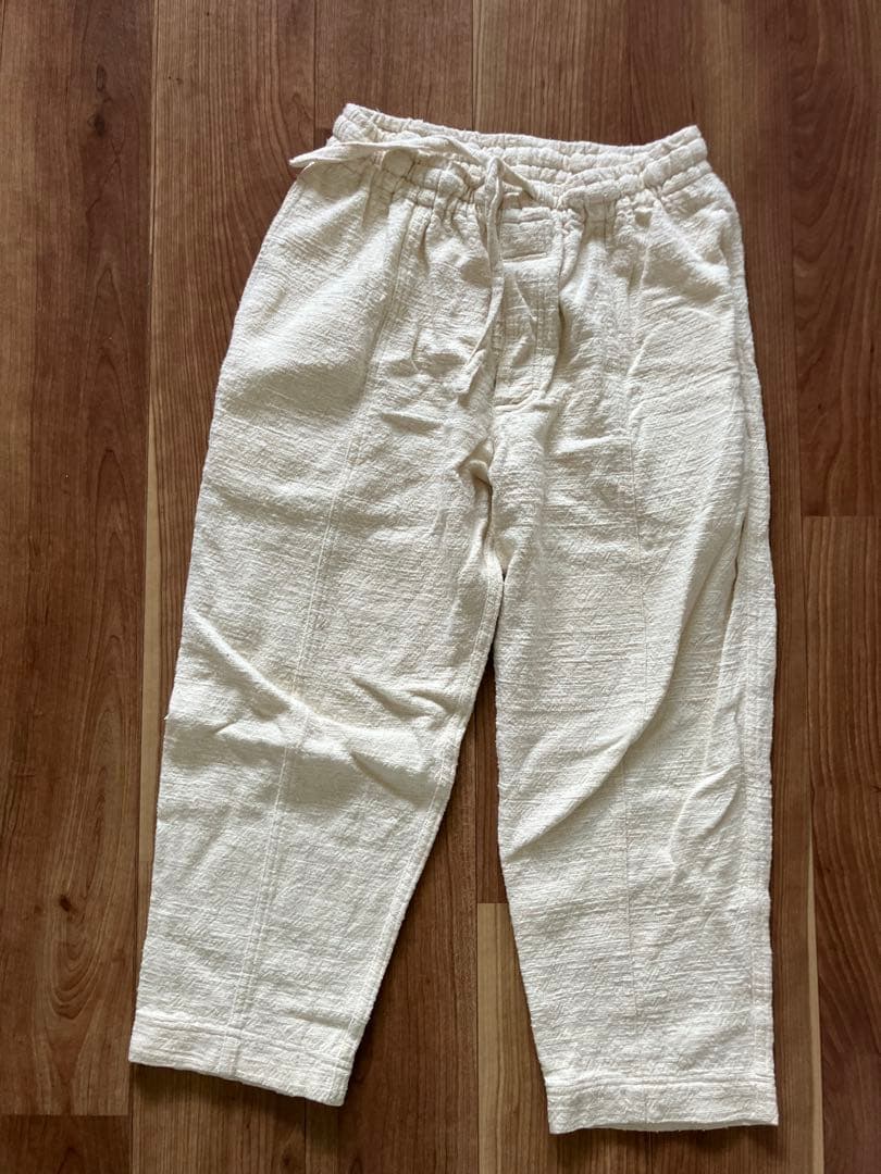 うさとUsato アイボリー カジュアルパンツ男女兼用