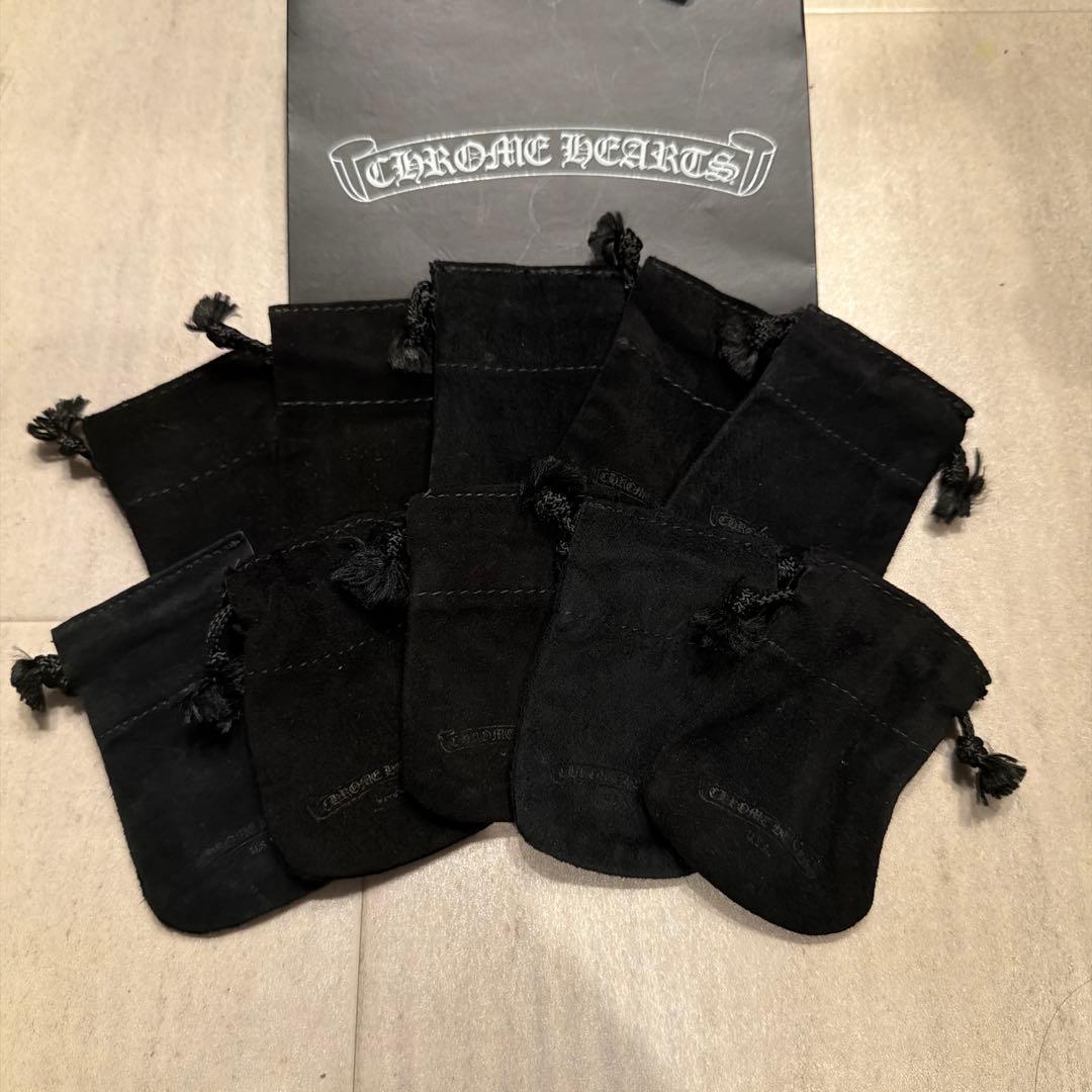 小(4.5x9) クロムハーツ 革袋 巾着 10枚