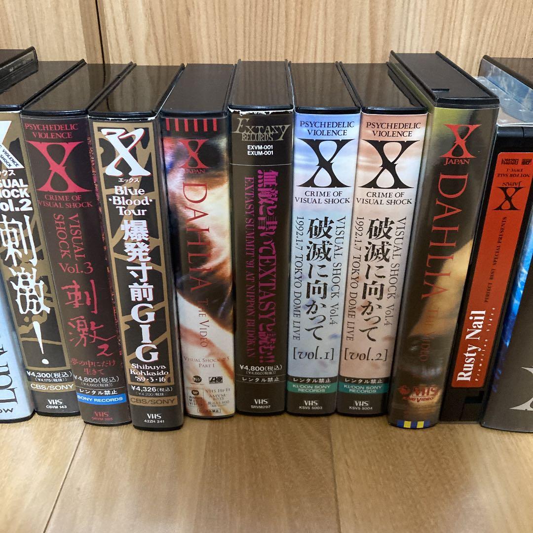 X JAPANビデオ10点セット&LUNA SEAビデオ2点セット