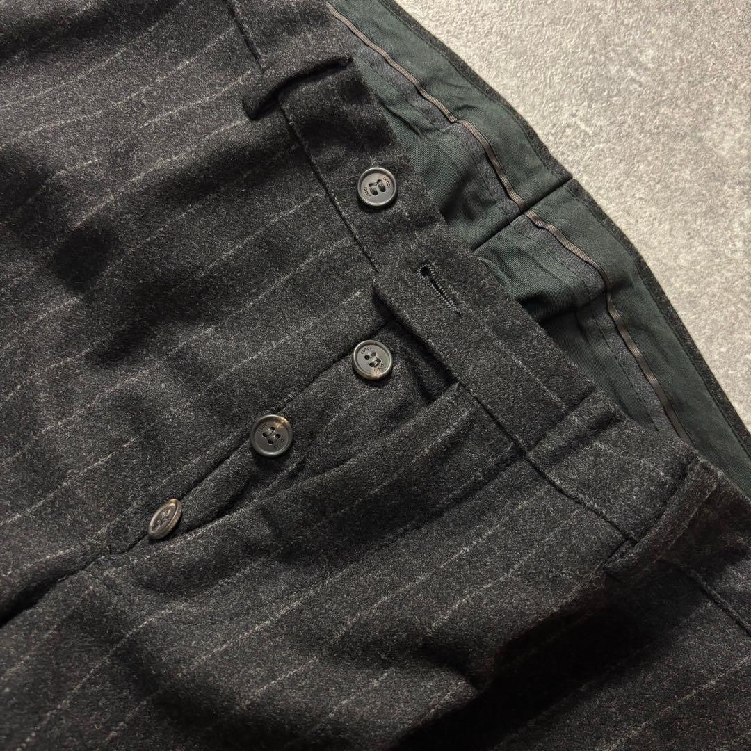 【GUCCI】セットアップ シングルスーツ グレーブラック 極上ウール