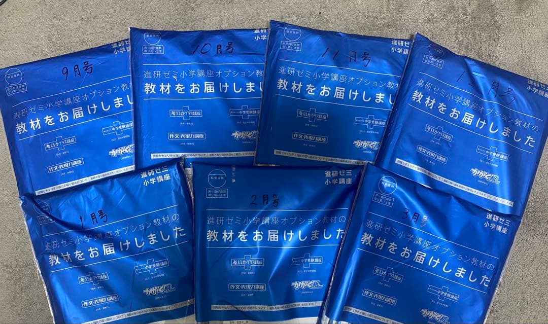 【未開封】進研ゼミ考える力プラス中学受験講座5年生2024年9月〜25年3月号