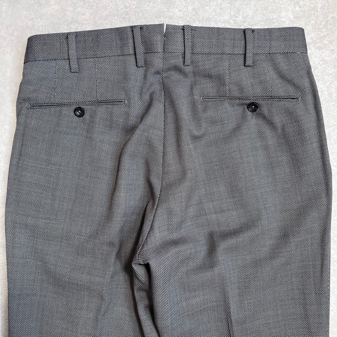 PT01 バーズアイウールスラックス ストレッチ スーパースリムフィット 48