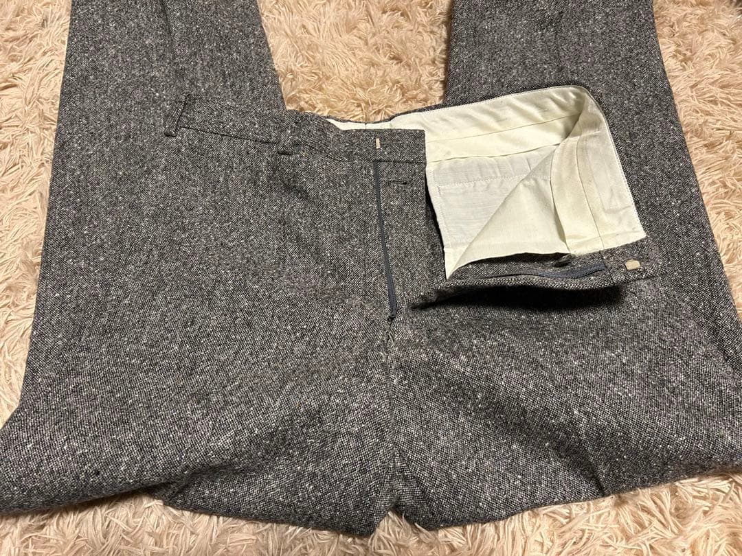 ブルックスブラザーズ　ツイードスラックス　ネップ　ライトグレー