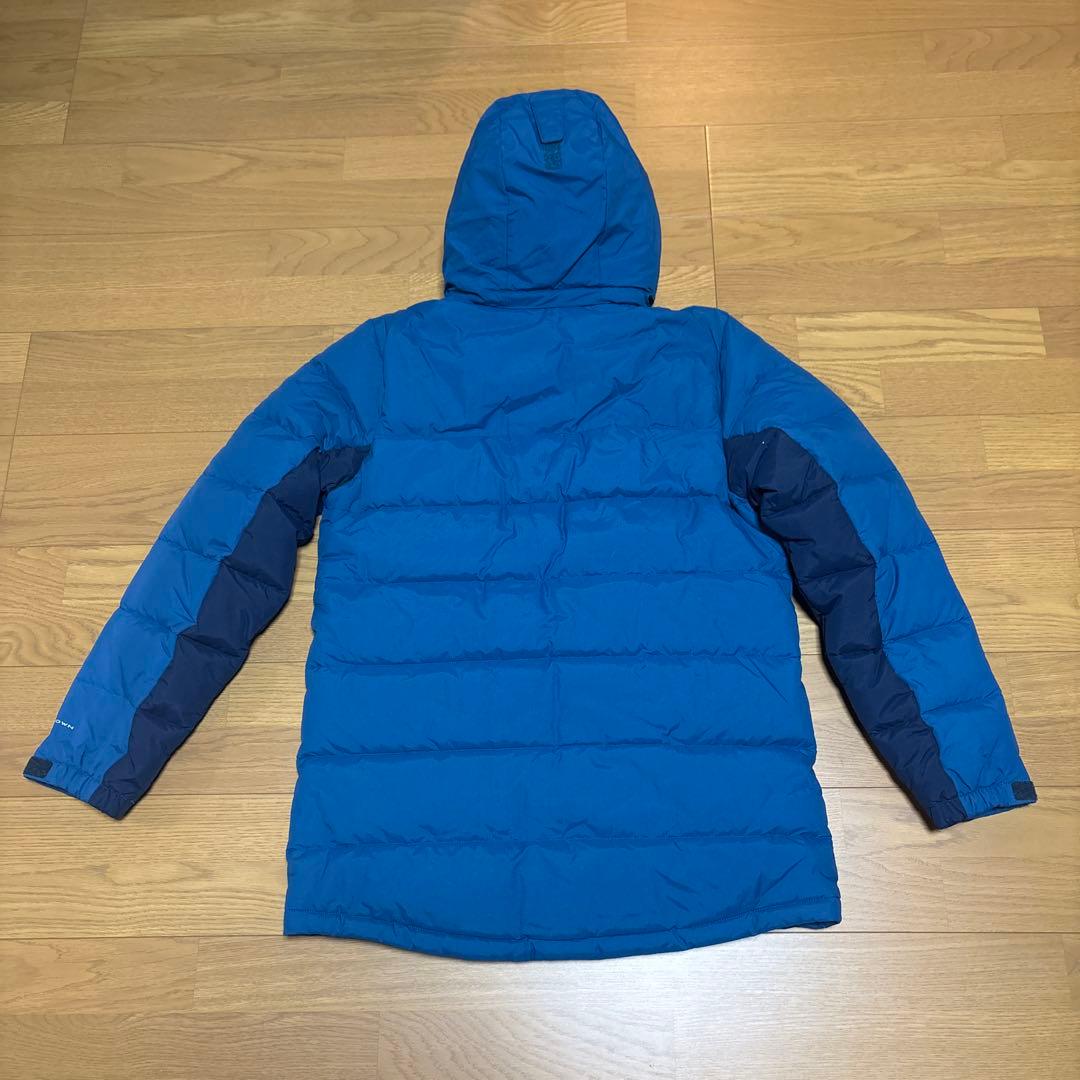 Columbia フード脱着可ダウンジャケット 青