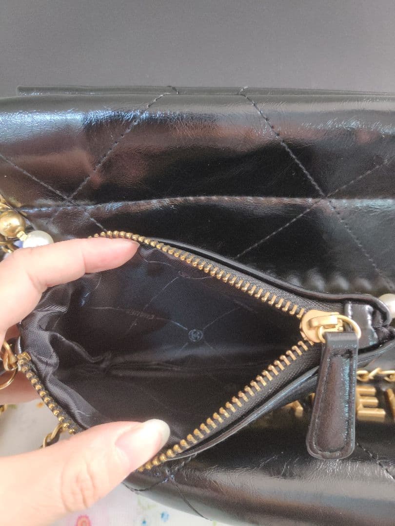 CHANEL ノベルティ ショルダーバッグ パールチェーン ポーチ付き